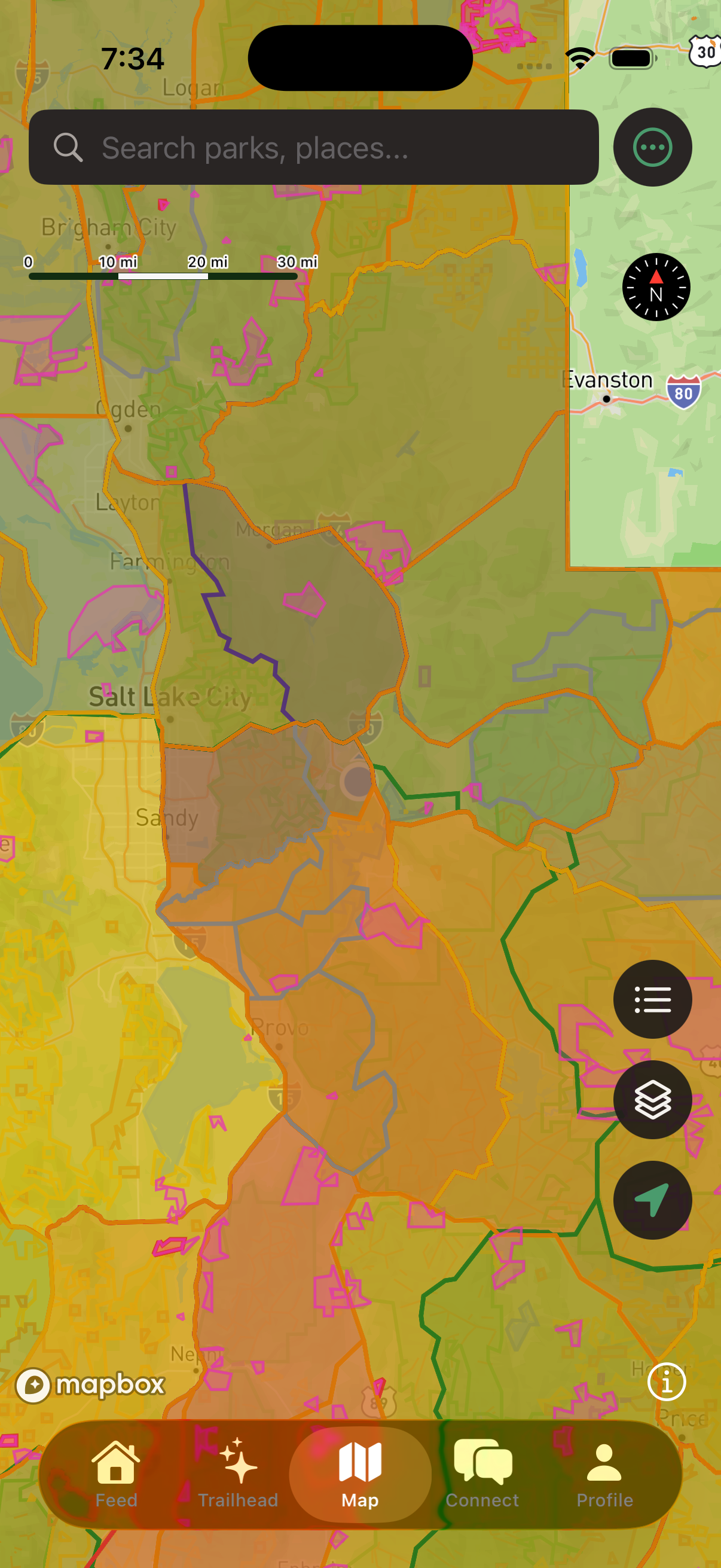 Maps screen — Nomatic Atlas